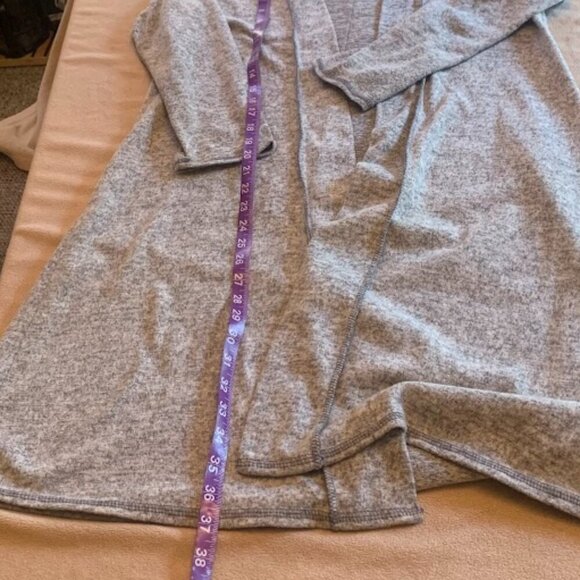 Earthbound Trading Company - Long open cardigan/duster with hood - Size S - Picture 3 of 6